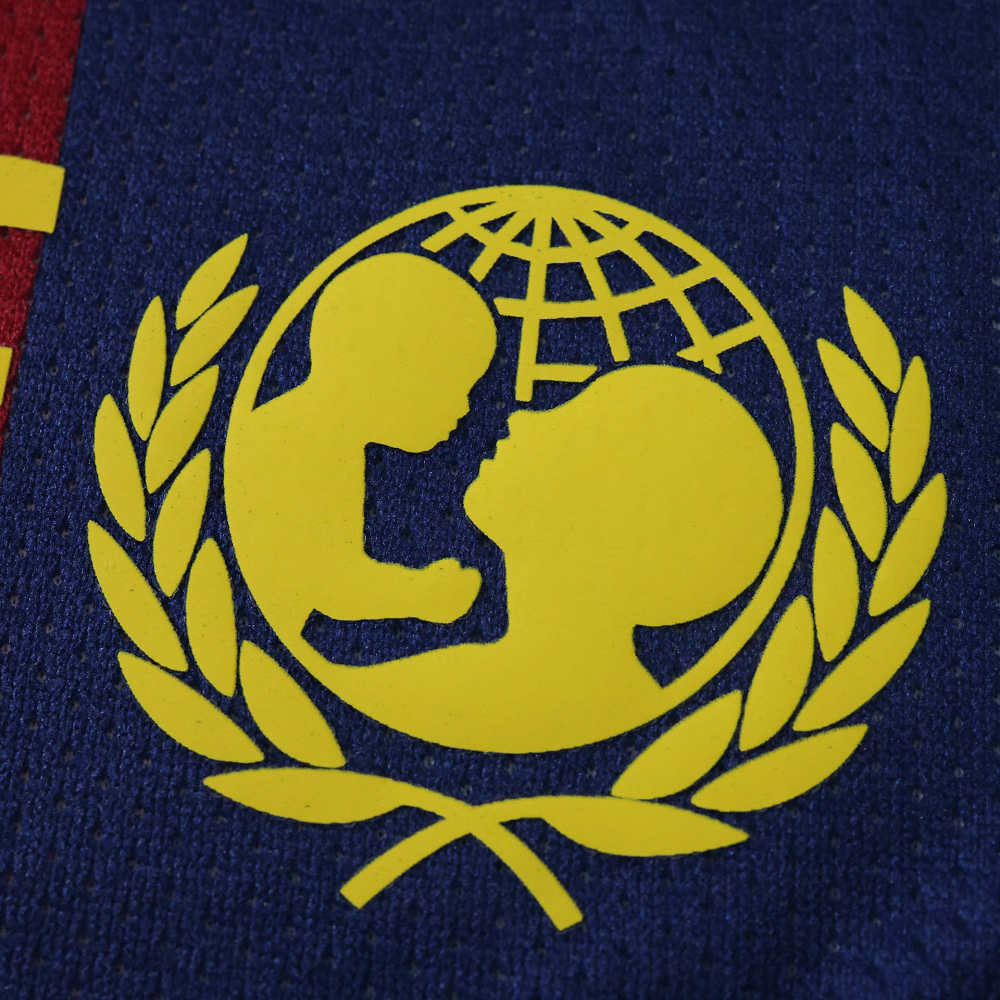 1415 season FC Barcelona / Barça home retro Long sleeves Kids kit