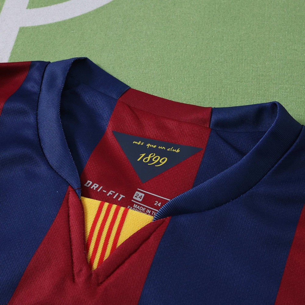 1415 season FC Barcelona / Barça home retro Long sleeves Kids kit