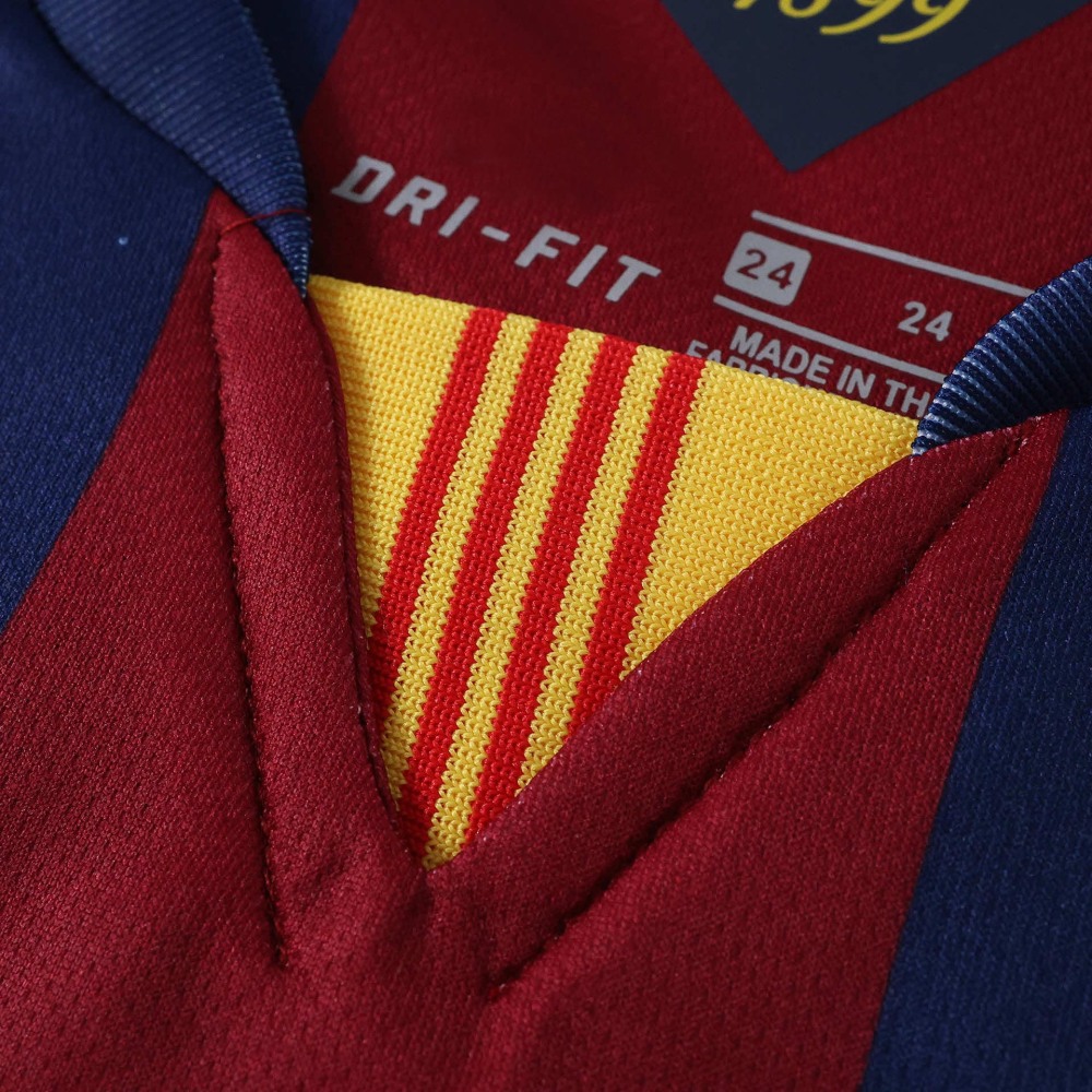 1415 season FC Barcelona / Barça home retro Long sleeves Kids kit