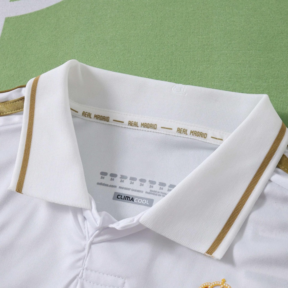 1112 season Real Madrid CF home retro Long sleeves Kids kit
