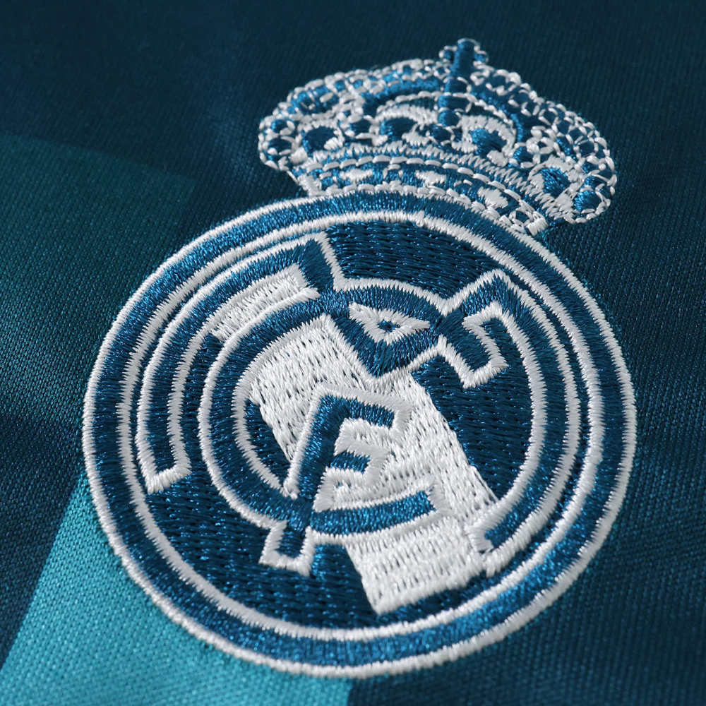 1718 season Real Madrid CF third retro Long sleeves Kids kit