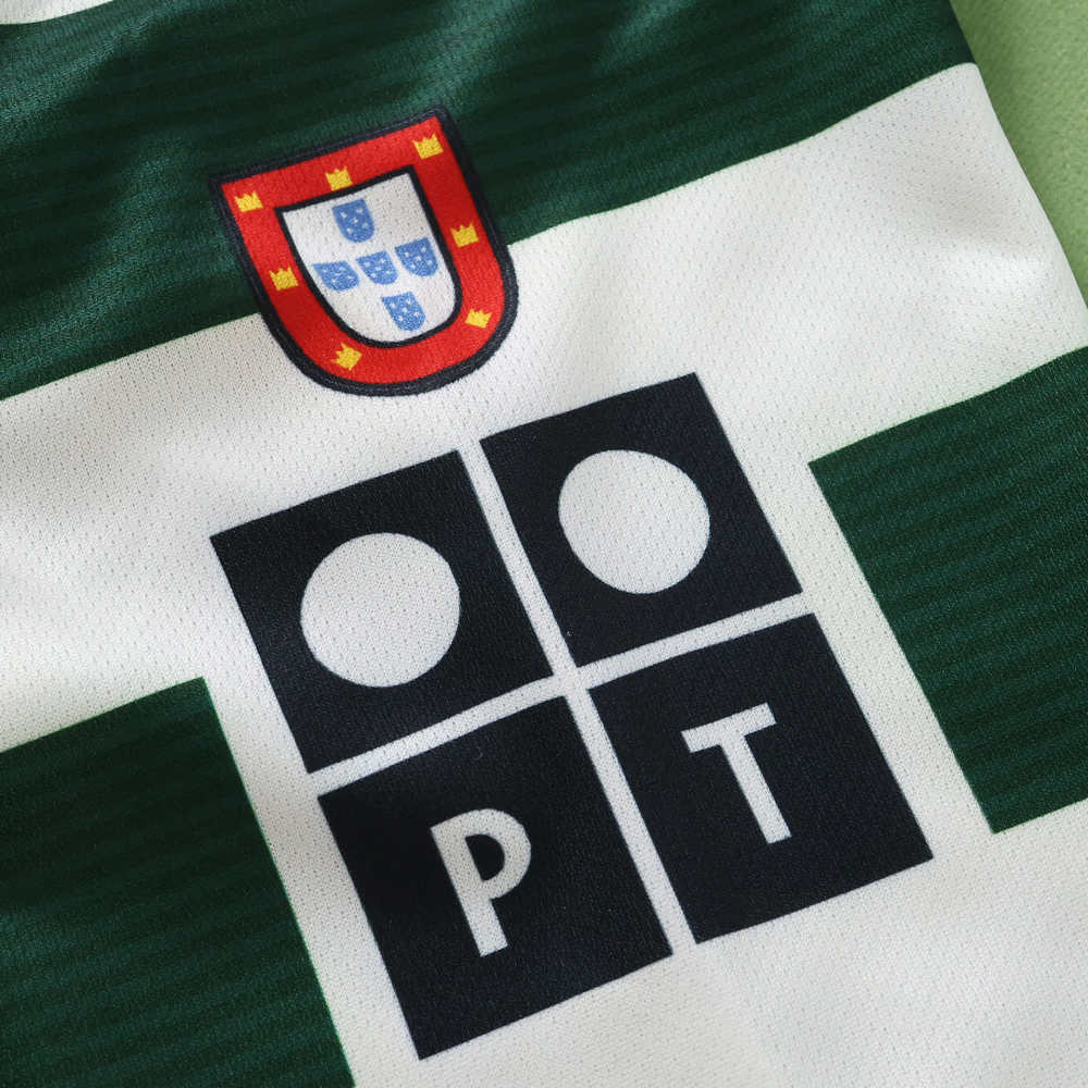 0103 season Sporting CP home retro Long sleeves Kids kit