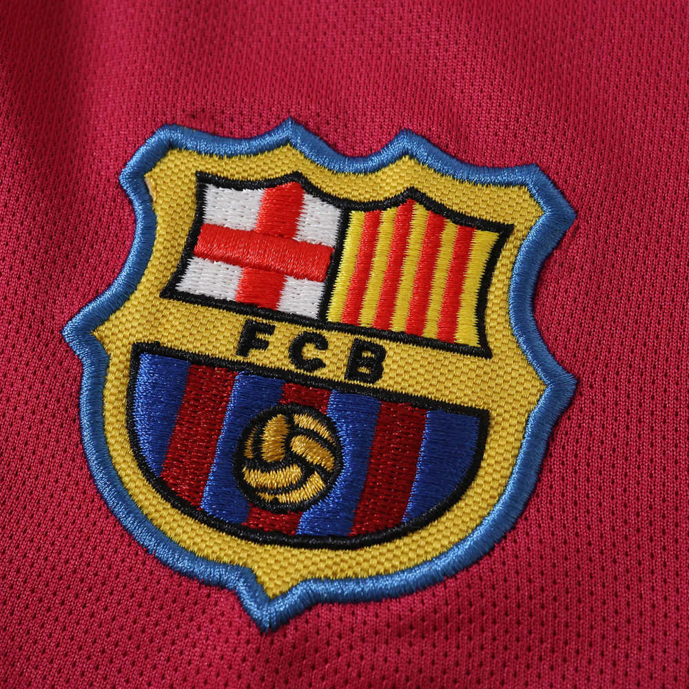 0506 season FC Barcelona / Barça home retro Long sleeves Kids kit