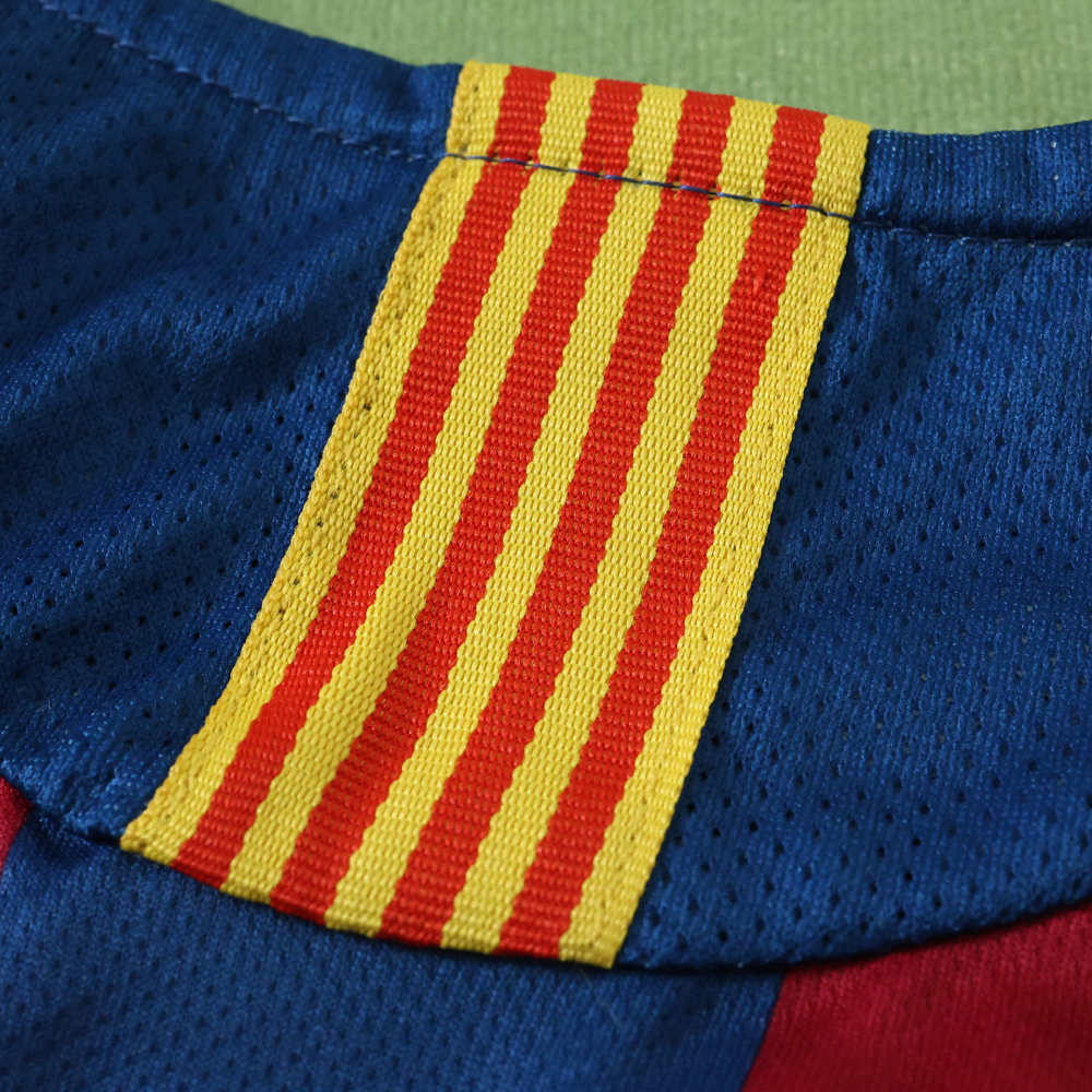 0506 season FC Barcelona / Barça home retro Long sleeves Kids kit