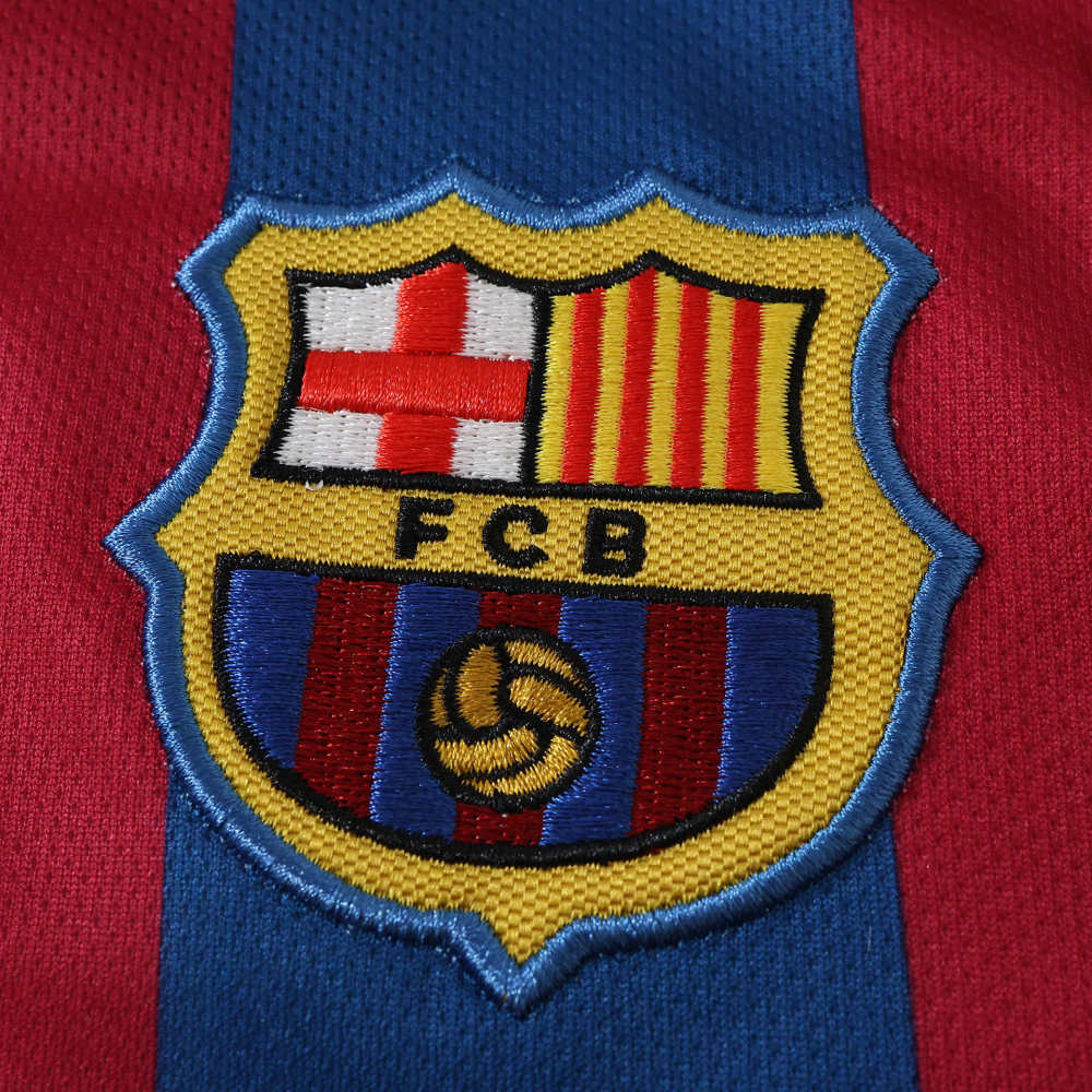 0506 season FC Barcelona / Barça home retro Long sleeves Kids kit