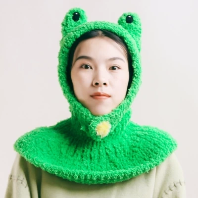 Frog Warm Hat Scarf
