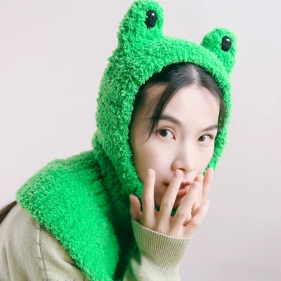 Frog Warm Hat Scarf