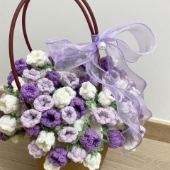 Lilac and white