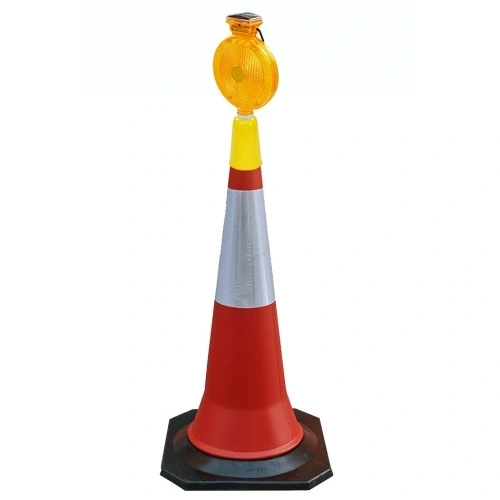 Solar led road safety warning light, traffic warning lights