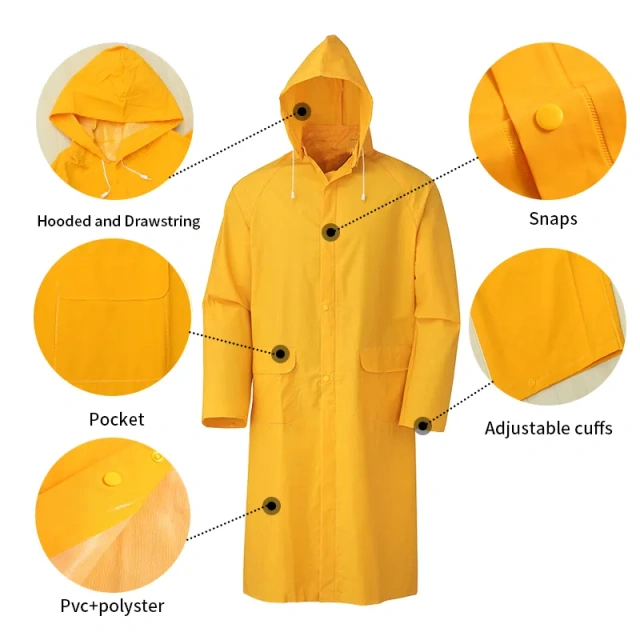 Pvc Raincoat Waterproof Oil Chemical Resistant Rain Coat,Pvc Raincoat Waterproof Oil Chemical Resistant Rain Coat