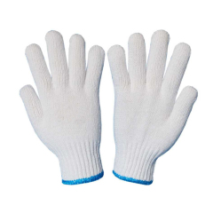 Nature White Cotton Knitted Gloves,Nature White Cotton Knitted Gloves