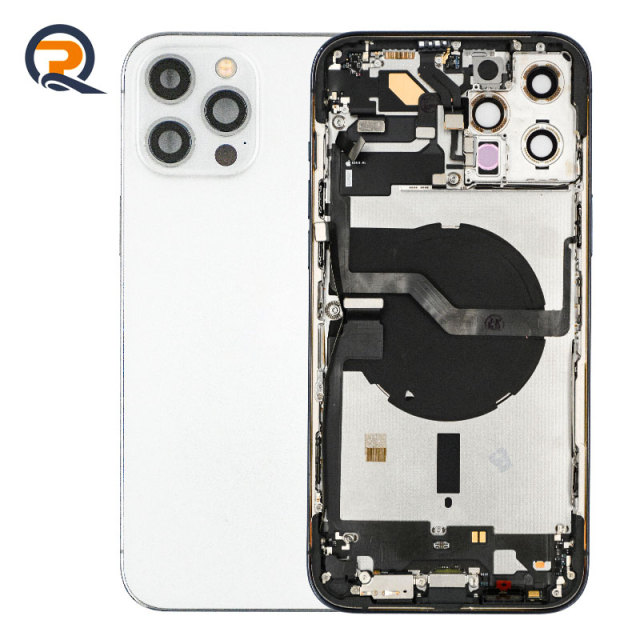 Grade A Original Rear Housing with Small Parts Flex Cables for iPhone 12 Pro Max Replacement,Grade A Original Rear Housing with Small Parts Flex Cables for iPhone 12 Pro Max Replacement,PAQI