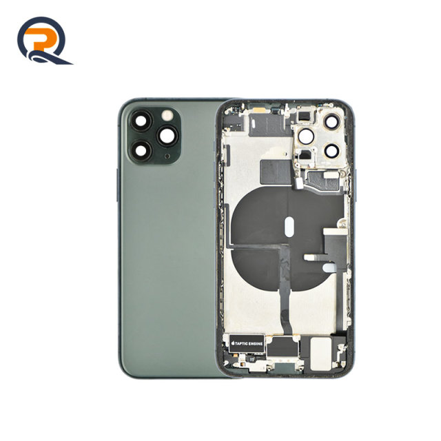 Grade A Original Rear Housing with Small Parts Flex Cables for iPhone 11 Pro Replacement,Grade A Original Rear Housing with Small Parts Flex Cables for iPhone 11 Pro Replacement,PAQI
