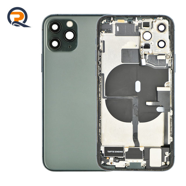 Grade A Original Rear Housing with Small Parts Flex Cables for iPhone 11 Pro Replacement,Grade A Original Rear Housing with Small Parts Flex Cables for iPhone 11 Pro Replacement,PAQI