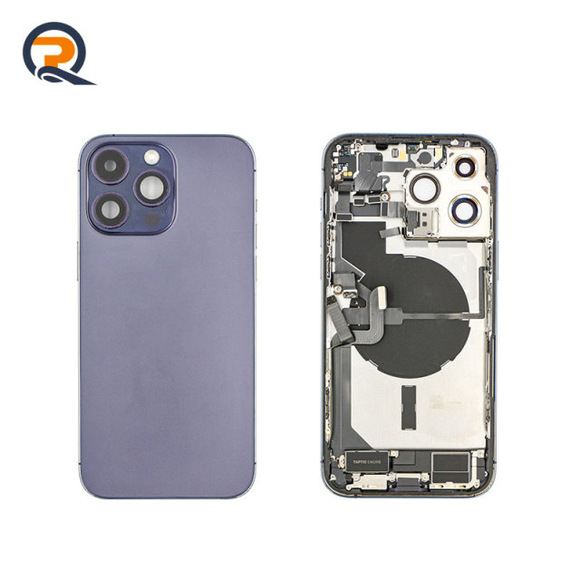 Grade A Original Rear Housing with Small Parts Flex Cables for iPhone 14 Pro Max Replacement,Grade A Original Rear Housing with Small Parts Flex Cables for iPhone 14 Pro Max Replacement,PAQI