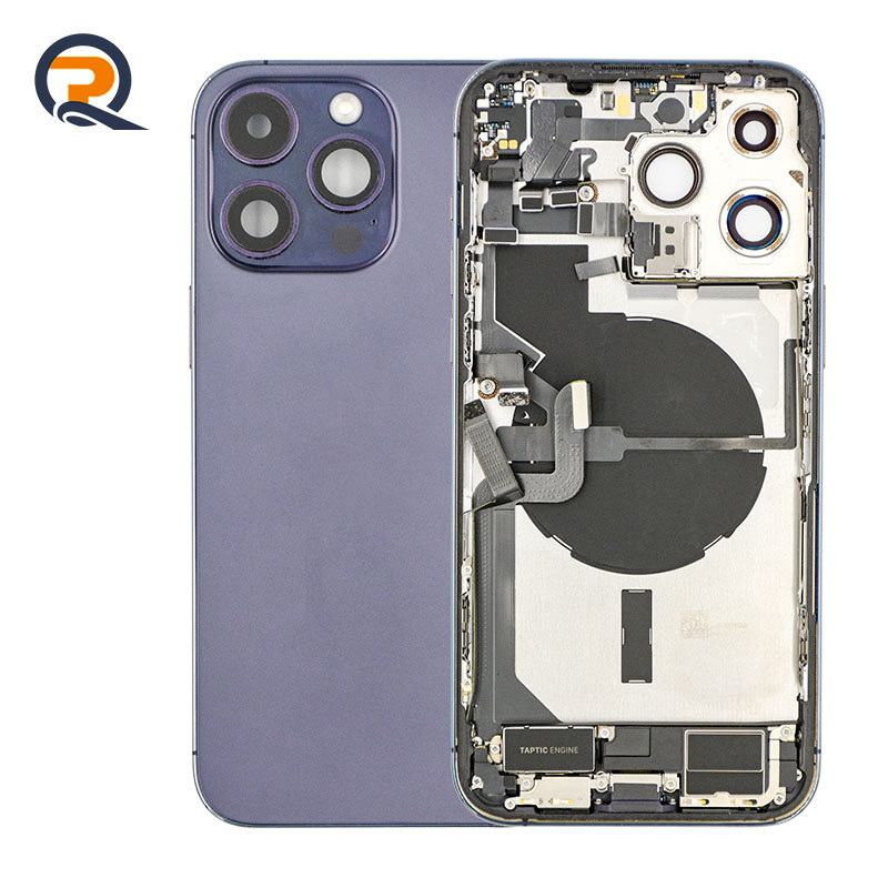 Grade B Original Rear Housing with Small Parts Flex Cables for iPhone 14 Pro Max Replacement,Grade B Original Rear Housing with Small Parts Flex Cables for iPhone 14 Pro Max Replacement,PAQI
