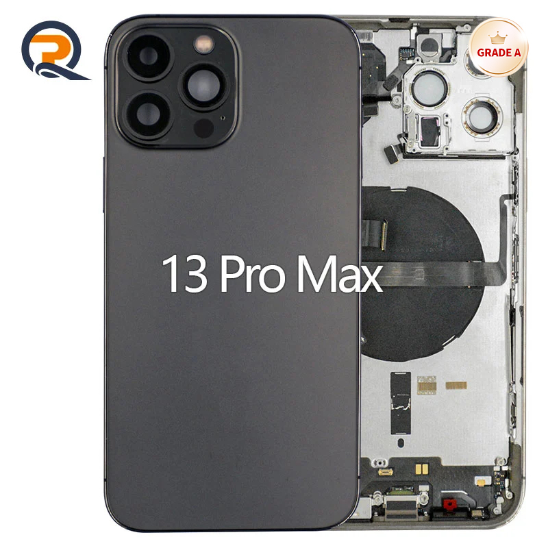 Grade A Original Rear Housing with Small Parts Flex Cables for iPhone 13 Pro Max Replacement,Grade A Original Rear Housing with Small Parts Flex Cables for iPhone 13 Pro Max Replacement,PAQI