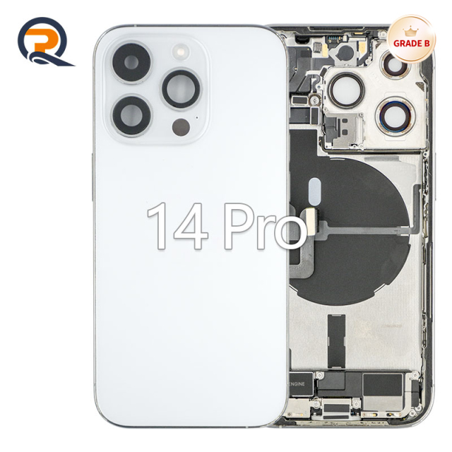 Grade B Original Rear Housing with Small Parts Flex Cables for iPhone 14 Pro Replacement,Grade B Original Rear Housing with Small Parts Flex Cables for iPhone 14 Pro Replacement,PAQI