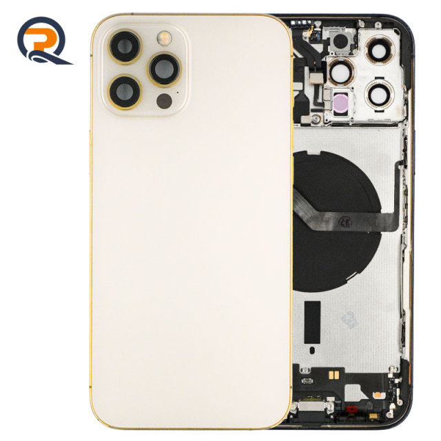 Grade B Original Rear Housing with Small Parts Flex Cables for iPhone 12 Pro Max Replacement,Grade B Original Rear Housing with Small Parts Flex Cables for iPhone 12 Pro Max Replacement,PAQI