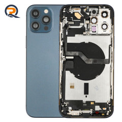 Grade B Original Rear Housing with Small Parts Flex Cables for iPhone 12 Pro Max Replacement,Grade B Original Rear Housing with Small Parts Flex Cables for iPhone 12 Pro Max Replacement,PAQI