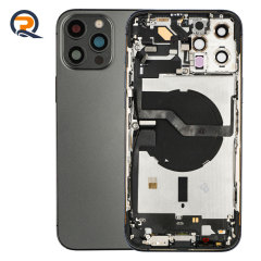 Grade B Original Rear Housing with Small Parts Flex Cables for iPhone 12 Pro Max Replacement,Grade B Original Rear Housing with Small Parts Flex Cables for iPhone 12 Pro Max Replacement,PAQI