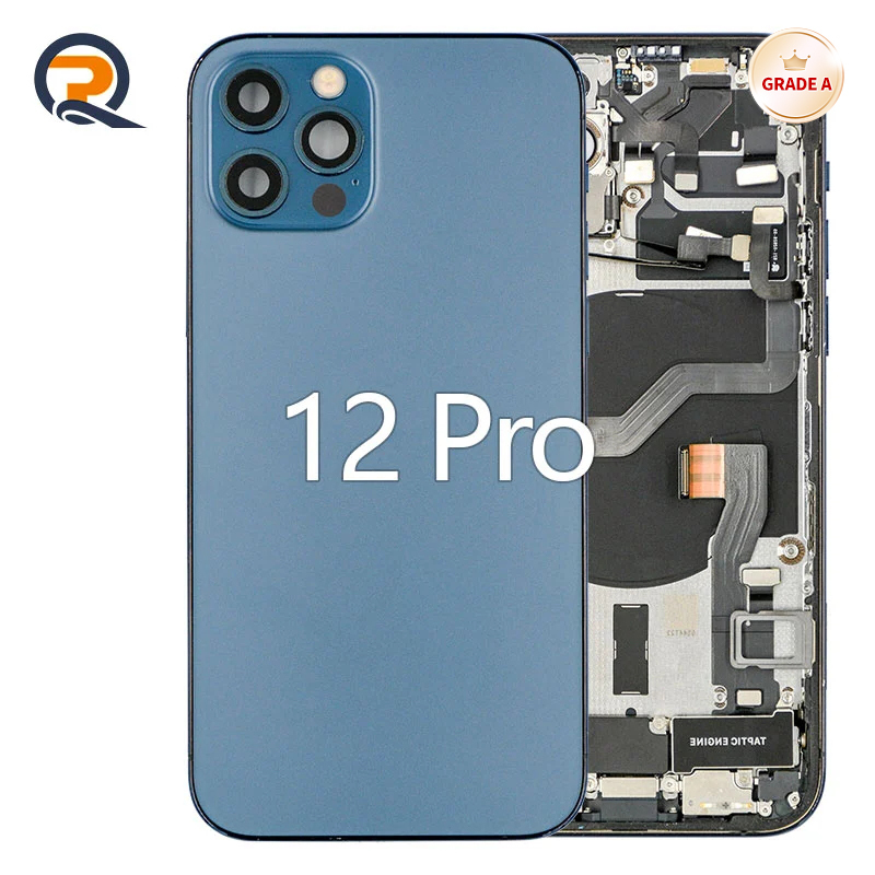 Grade A Original Rear Housing with Small Parts Flex Cables for iPhone 12 Pro Replacement,Grade A Original Rear Housing with Small Parts Flex Cables for iPhone 12 Pro Replacement,PAQI