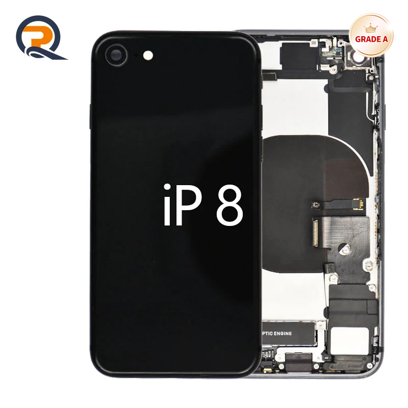 Grade A Original Rear Housing with Small Parts Flex Cables for iPhone 8 Replacement,Grade A Original Rear Housing with Small Parts Flex Cables for iPhone 8 Replacement,PAQI