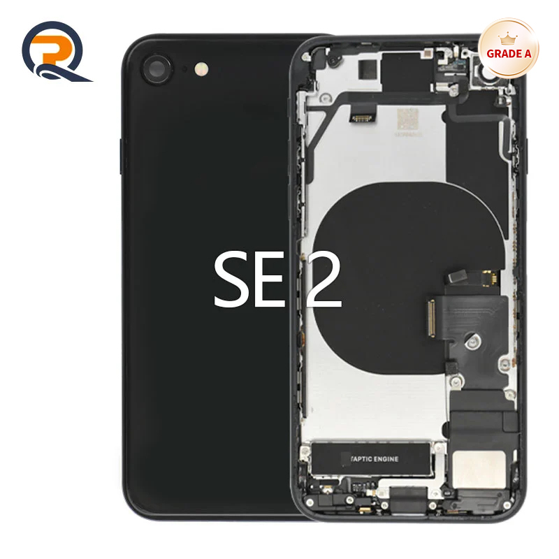 Grade A Original Rear Housing with Small Parts Flex Cables for iPhone SE 2 Replacement,Grade A Original Rear Housing with Small Parts Flex Cables for iPhone SE 2 Replacement,PAQI