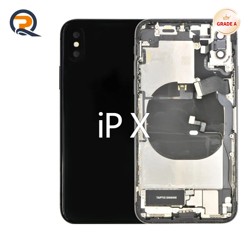 Grade A Original Rear Housing with Small Parts Flex Cables for iPhone X Replacement,Grade A Original Rear Housing with Small Parts Flex Cables for iPhone X Replacement,PAQI