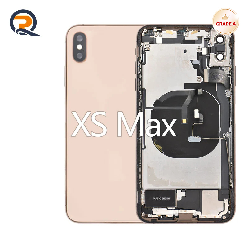 Grade A Original Rear Housing with Small Parts Flex Cables for iPhone XS Max Replacement,Grade A Original Rear Housing with Small Parts Flex Cables for iPhone XS Max Replacement,PAQI
