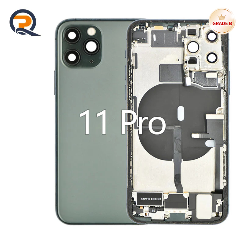 Grade B Original Rear Housing with Small Parts Flex Cables for iPhone 11 Pro Replacement,Grade B Original Rear Housing with Small Parts Flex Cables for iPhone 11 Pro Replacement,PAQI