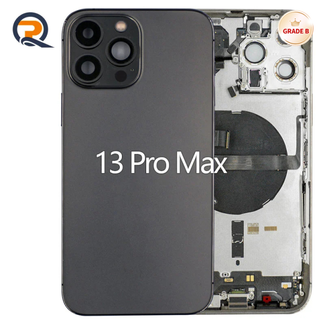 Grade B Original Rear Housing with Small Parts Flex Cables for iPhone 13 Pro Max Replacement,Grade B Original Rear Housing with Small Parts Flex Cables for iPhone 13 Pro Max Replacement,PAQI