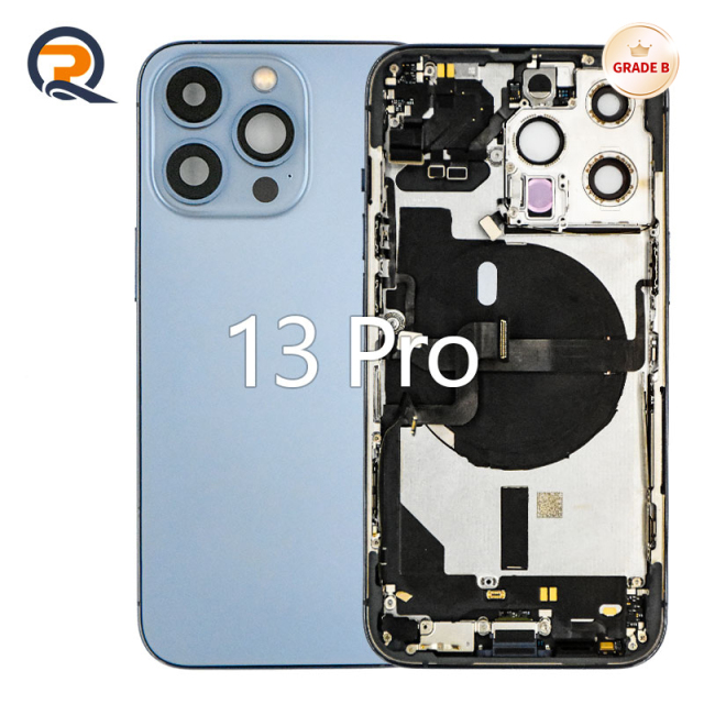 Grade B Original Rear Housing with Small Parts Flex Cables for iPhone 13 Pro Replacement,Grade B Original Rear Housing with Small Parts Flex Cables for iPhone 13 Pro Replacement,PAQI