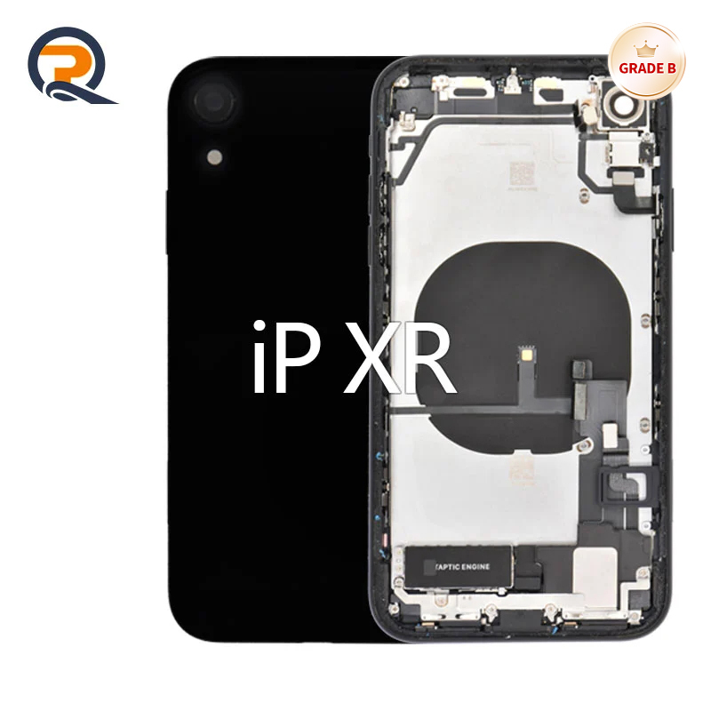 Grade B Original Rear Housing with Small Parts Flex Cables for iPhone XR Replacement,Grade B Original Rear Housing with Small Parts Flex Cables for iPhone XR Replacement,PAQI