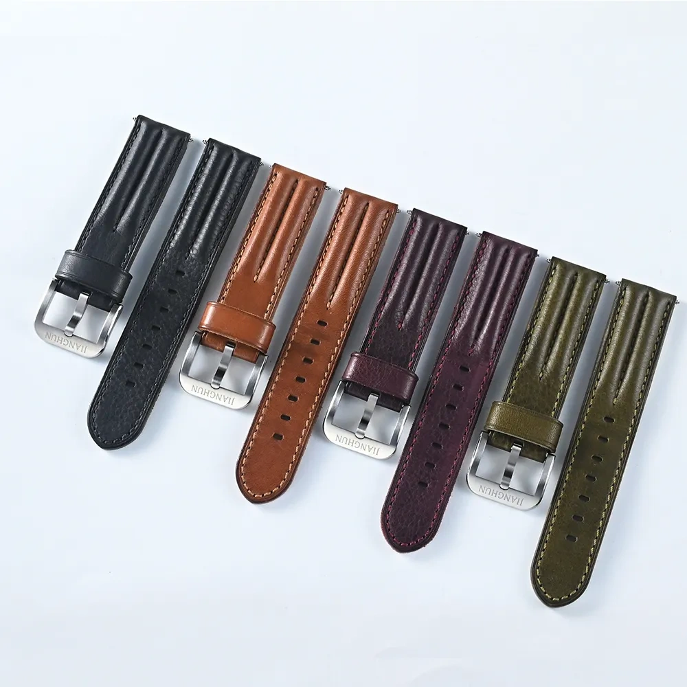 JIANGHUN-Watch Band-Leather Strap-A01