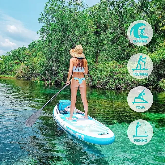 Inflatable SUP - TIKI-X - X-PaddleBoards - touring / fishing / for yoga