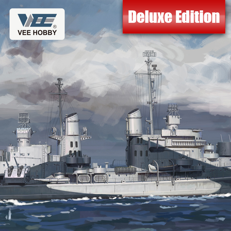 VEE E57012 1/700 USS San diego CL-53 1944 Cruiser Model Kit Deluxe Edition