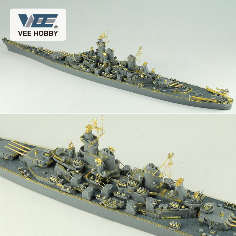 VEE E57002 1/700 BB-62 New Jersey battleship assembly ship model