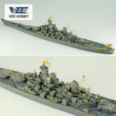VEE E57002 1/700 BB-62 New Jersey battleship assembly ship model