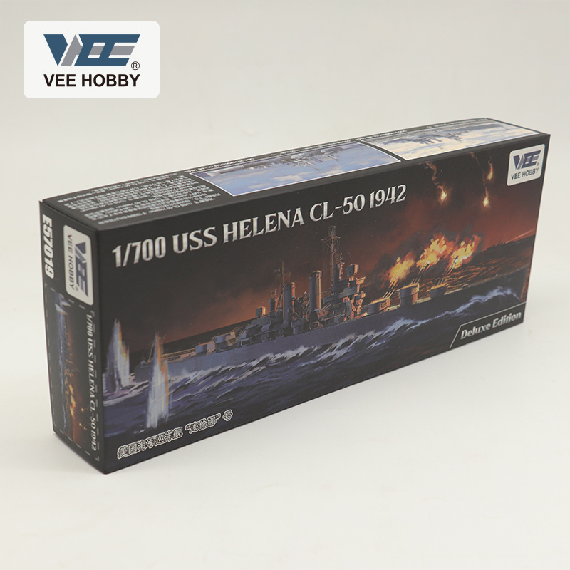 VEE E57019 1/700 USS HELENA CL-50 1942 CruiserModel Kit Deluxe Edition
