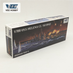 VEE V57019 1/700 USS HELENA CL-50 1942 Cruiser Model Kit Starter Edition