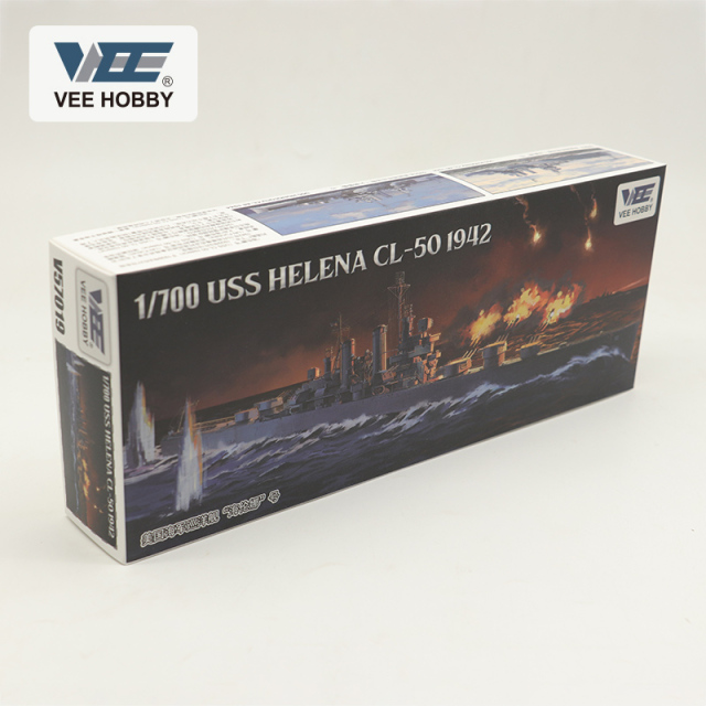 VEE V57019 1/700 USS HELENA CL-50 1942 Cruiser Model Kit Starter Edition