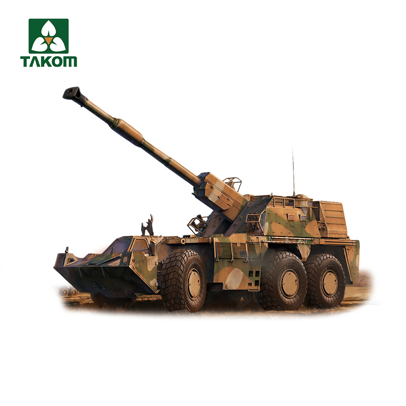 TAKOM 2052 1/35 South African Rhino G6 Wheeled Self-Propelled Gun Assembly Model