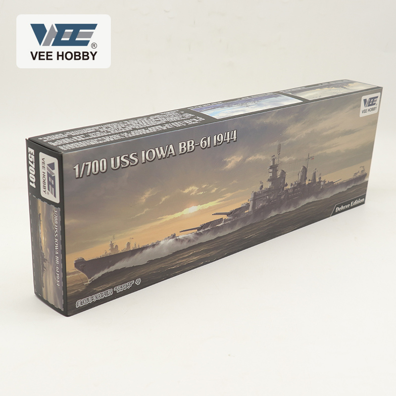 VEE E57001 1/700 USS IOWA BB-61 1944 Battleship assembly Model Deluxe Edition