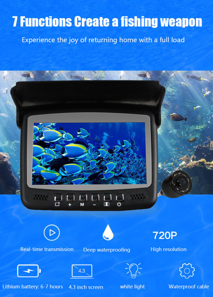 4.3" inch visual fishing camera