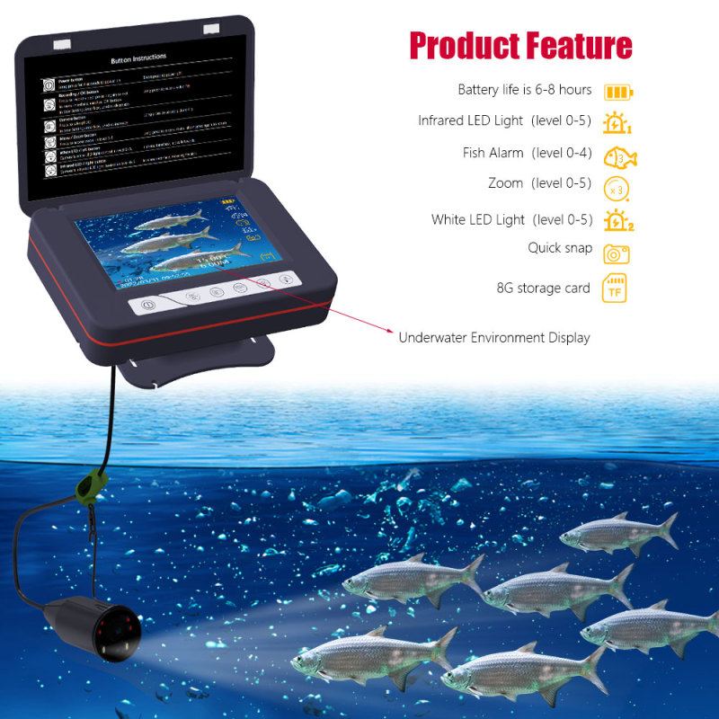 5.0" inch visual fishing camera