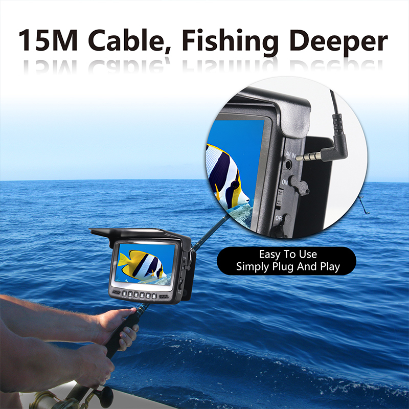 4.3" inch visual fishing camera