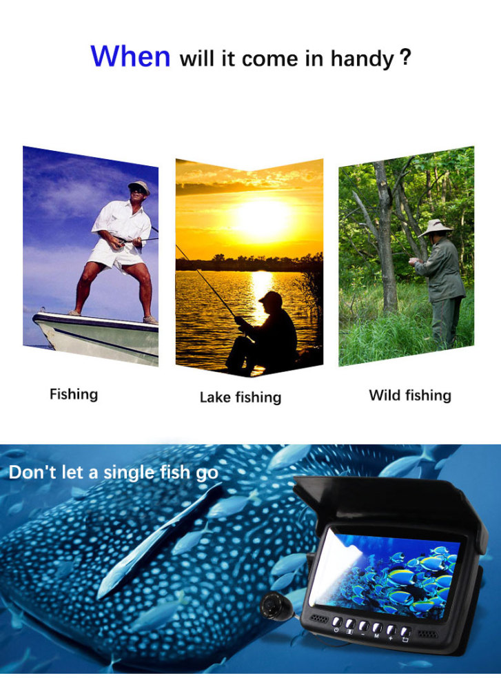 4.3" inch visual fishing camera