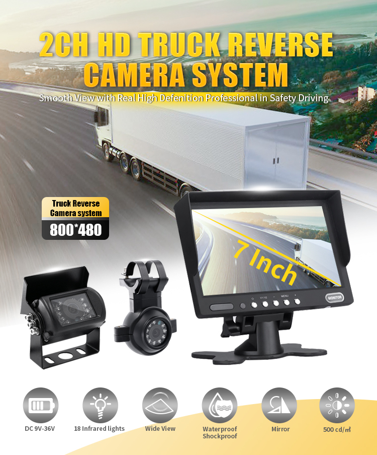 7/9 Inch Inch HD Monitor+2 Ways Cameras,HONGXINTAI (Hokevision)