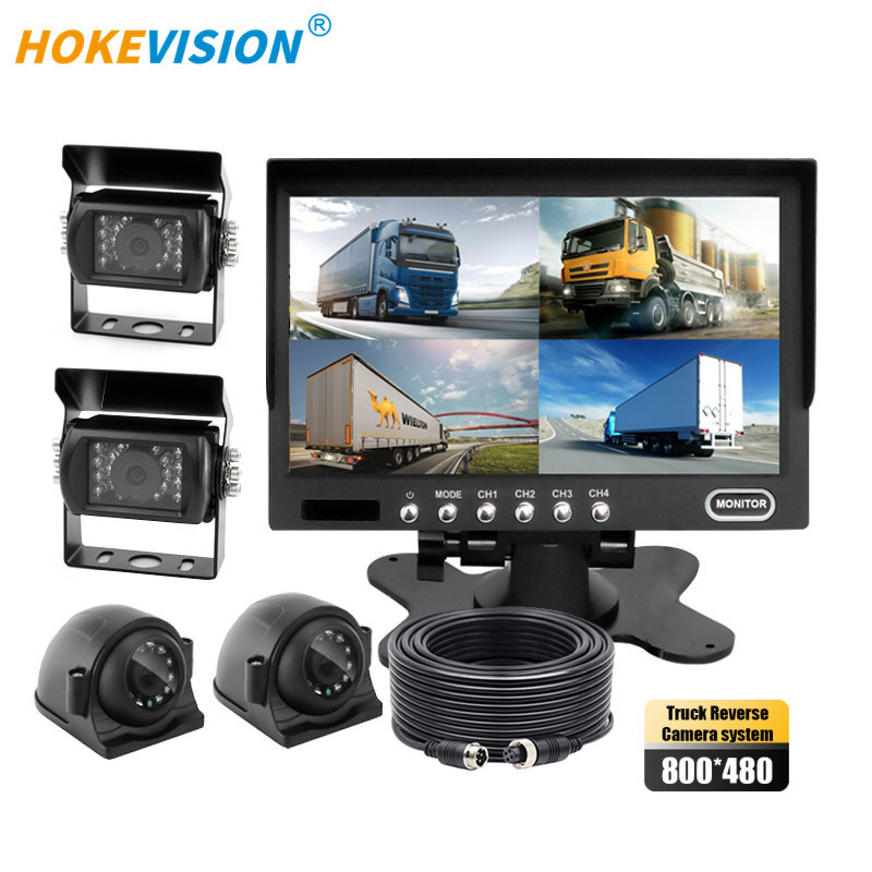 7/9 Inch  HD Quad-View Monitor+4 Ways Cameras,HONGXINTAI (Hokevision)